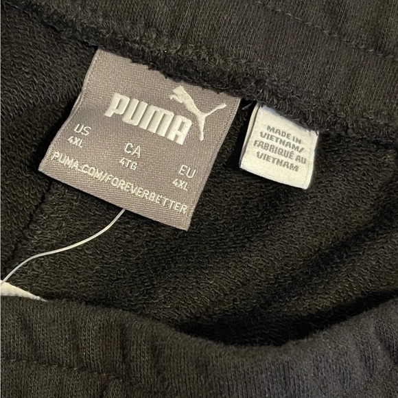 Men’s Shorts Plus Size 4XL Puma Invert Tape Mens Workout Shorts Black - Picture 9 of 11